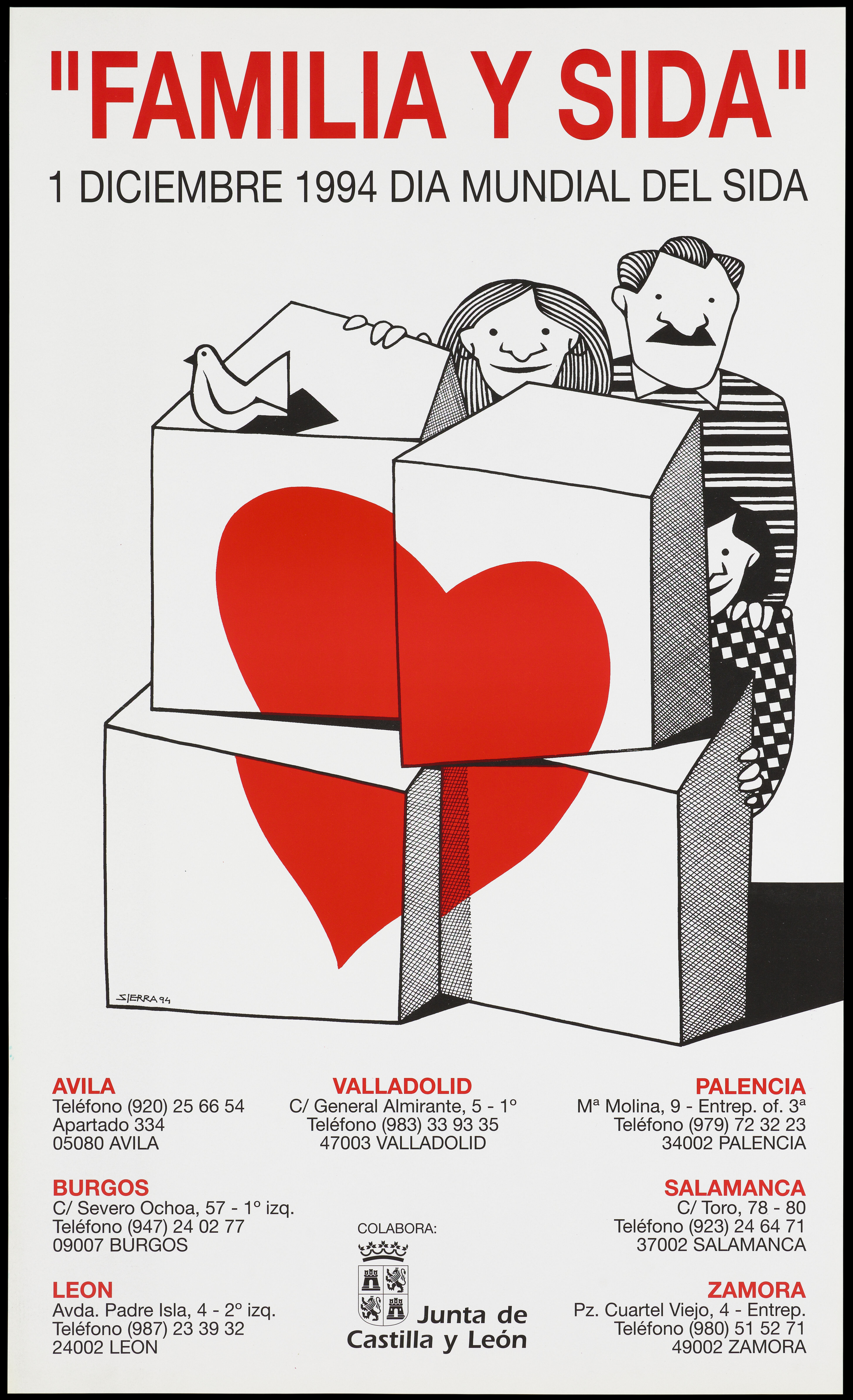 Familia y sida : 1 de Diciembre 1994 Día Mundial del Sida. SIDA STUDI