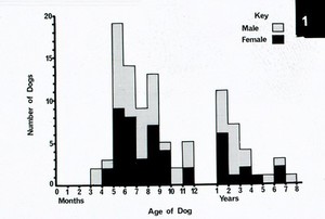 view Distribution chart, hip dysplasia in dogs