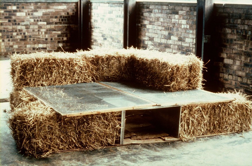 Hypothermia in newborn lambs: bale warmer