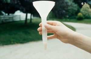 view Ram's semen collected in a plastic tube