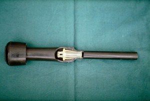 view Shield in a liner used for milking cows