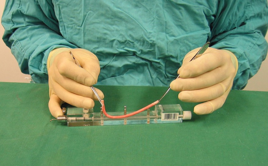 Bioengineering - simulated blood vessel in mould