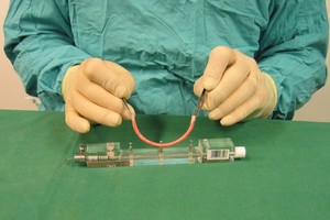 view Bioengineering - simulated blood vessel and mould