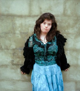 Teenage girl with Down's syndrome