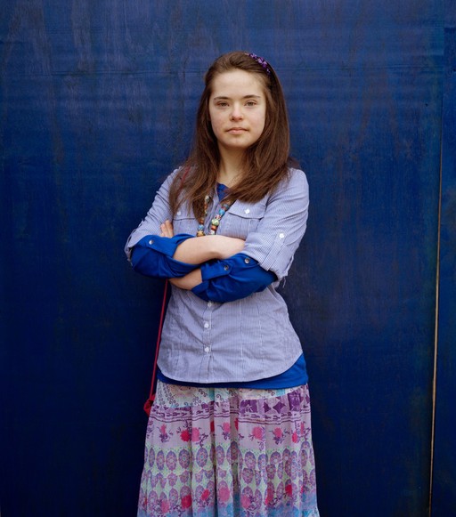 Teenage girl with Down's syndrome
