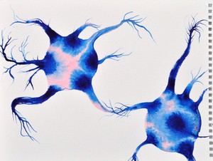 view Neurones connecting, artwork