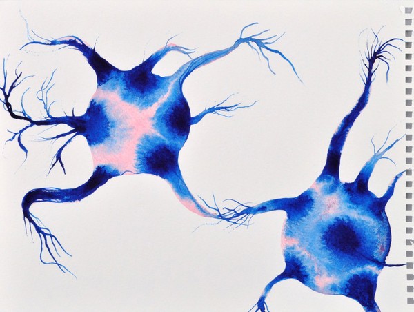 Neurones connecting, artwork