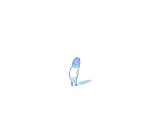 view A sad lonely child plays alone, anxiety, illustration