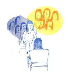 Counselling for social anxiety disorder, illustration