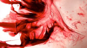 view Menstrual blood, artwork title "Red Dress 1"