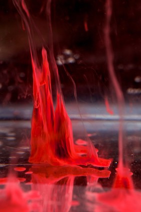 Menstrual blood, artwork title "Small Red Mountain"