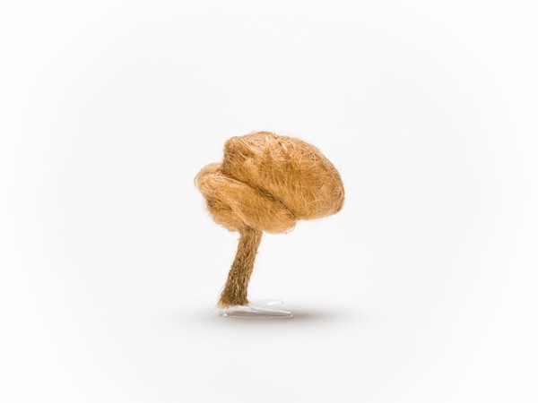 Hair brain sculpture
