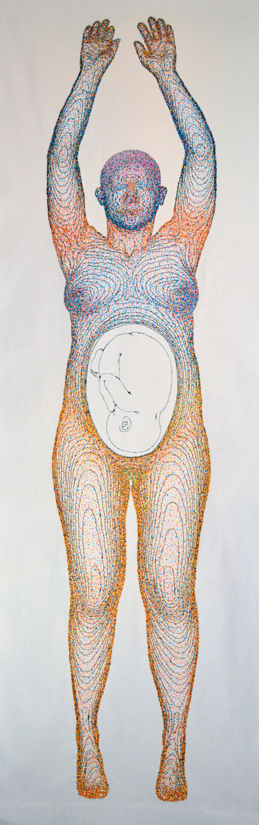 Symbiosis, embroidery on fabric. 2015