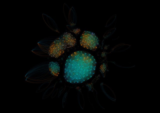 Bacterial microbiome mapping, bioartistic experiment