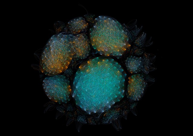 Bacterial microbiome mapping, bioartistic experiment