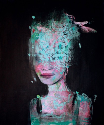 Hidden Learning : Chrysallis, paintings exploring women in science.