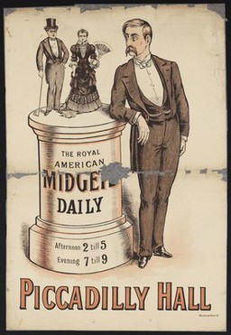 The Royal American Midgets daily... : Piccadilly Hall.