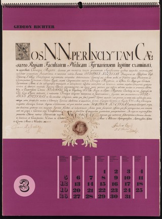 1972 : Happy new year = Glückliches Neujahr = Bonne nouvelle année : [calendar] / [edited by Lajos Vörösházy ; contributor József Antall].