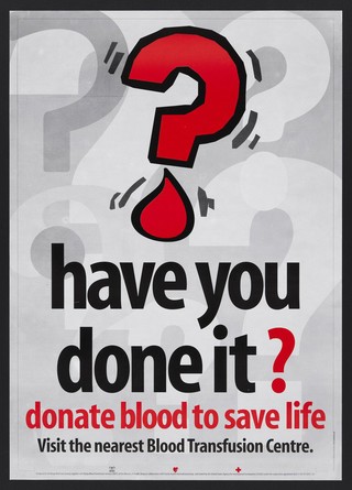 Appeal for blood donors in Kenya. Colour lithograph bu Sunburst Communications, 2010.