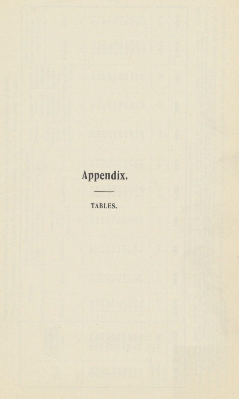 Appendix. TABLES.