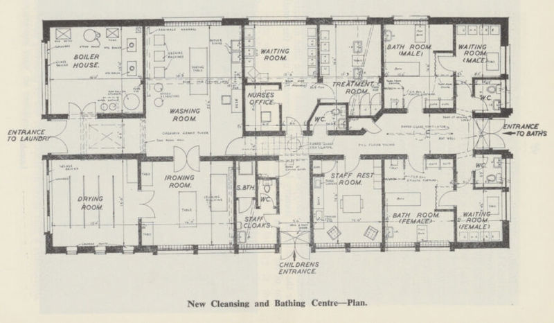 New Cleansing and Bathing Centre—Plan.