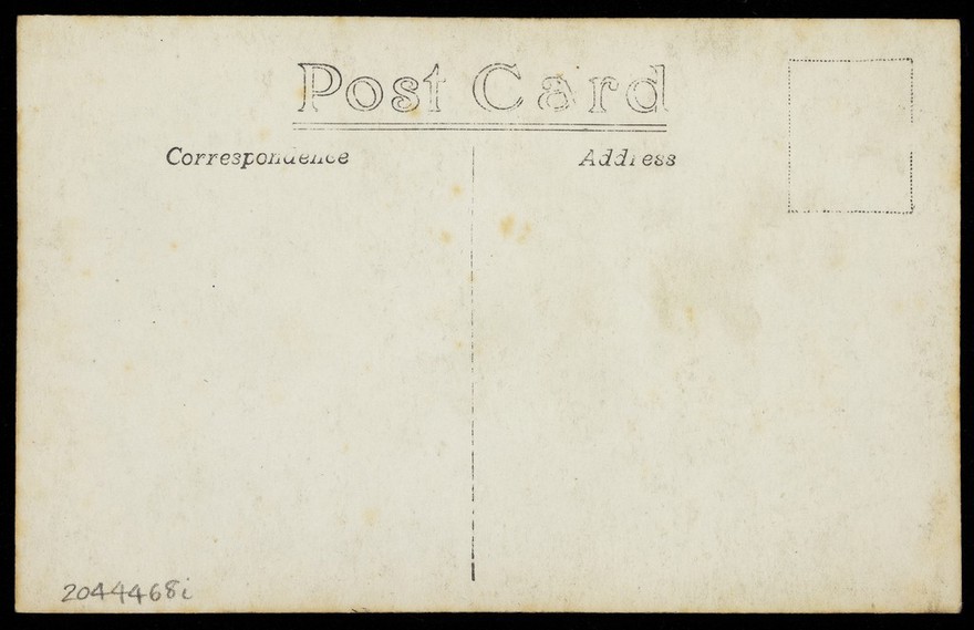 Ernest Rees in character as an old lady.