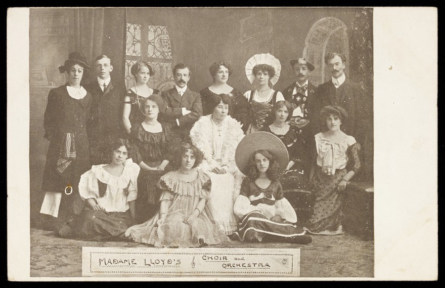 Madame Lloyd's choir and orchestra.
