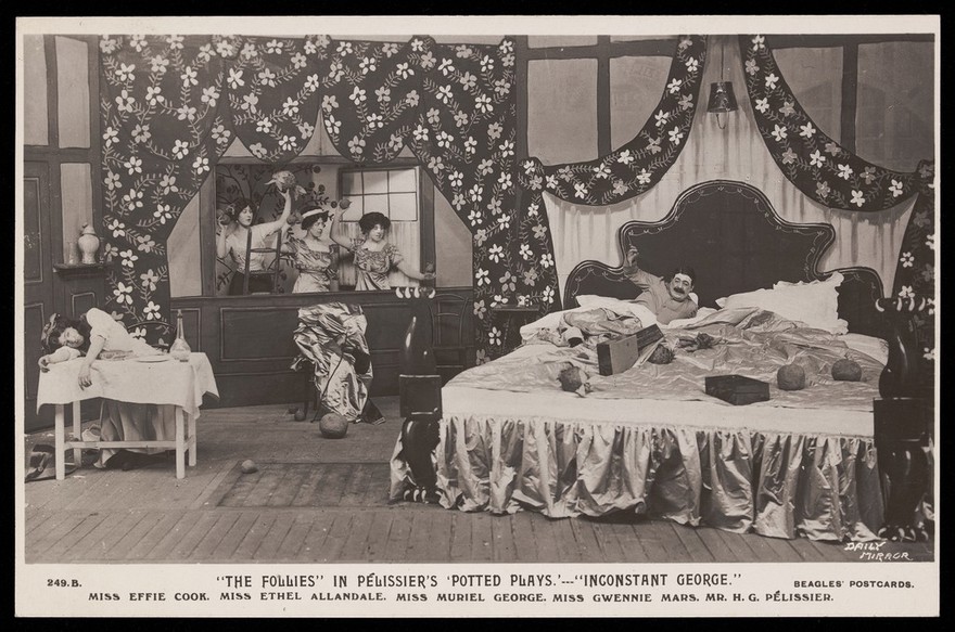Actors in Pélissier's Follies performing in "Inconstant George".