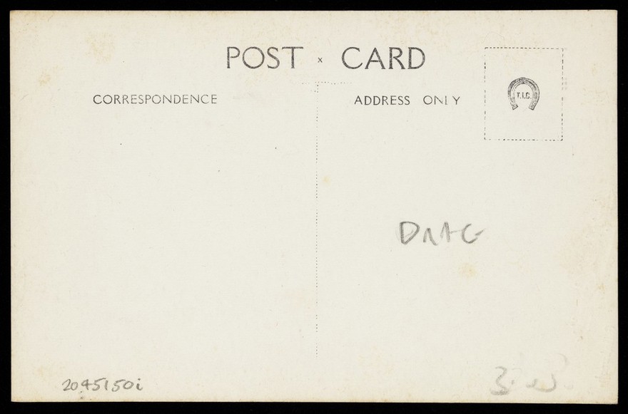 Ralph Mellor in drag. Photographic postcard by L.S. Langfier, 192-.