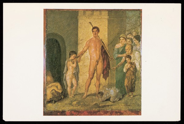 Wall Painting of Theseus, Slayer of the Minotaur.