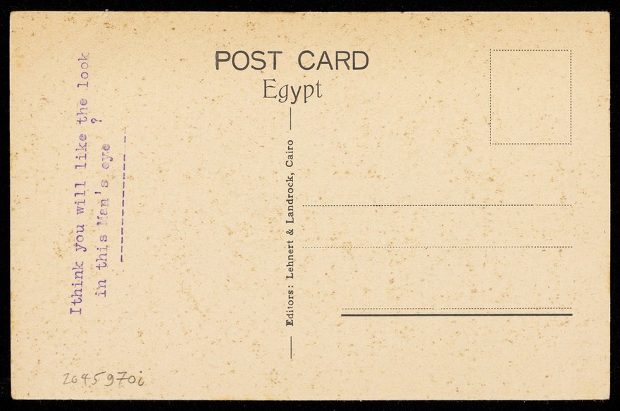 Photograph of a Bedouin man looking at the viewer, Egypt.