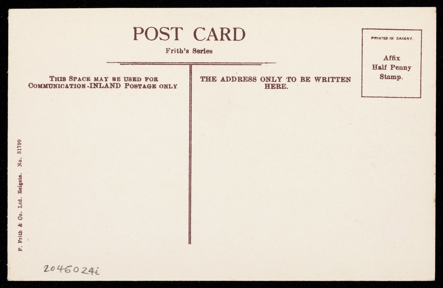 Boys swimming naked at Newlyn, Cornwall, 1893. Process print by F. Frith & Co., 190-.