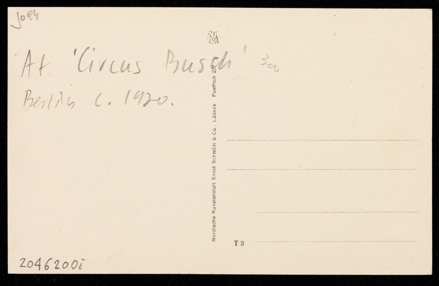 Siegmund Breitbart, a strongman, wearing a Roman helmet. Process print, 192-.