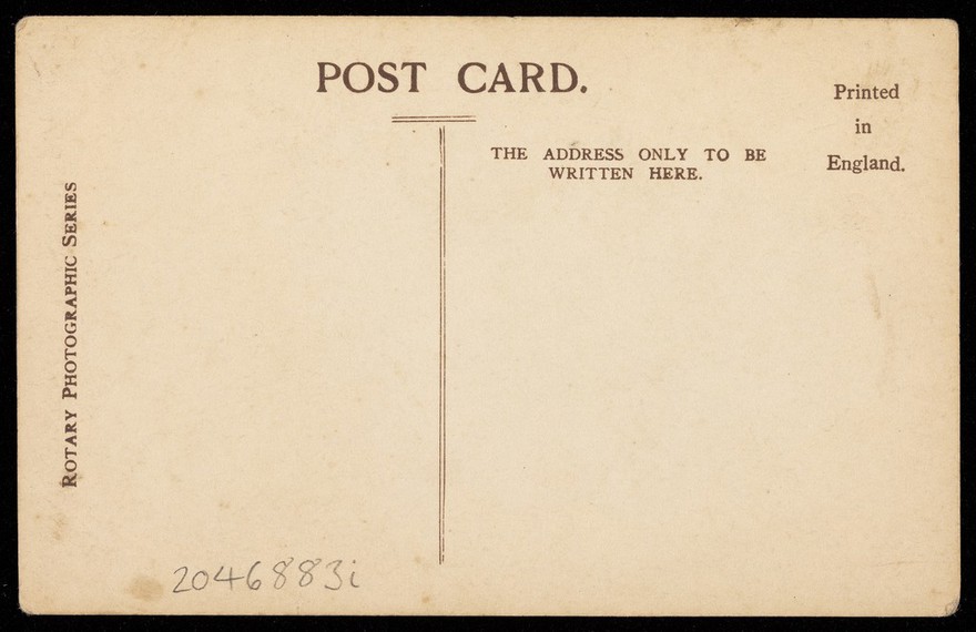 Miss Carrie Moore and the Sandow girls performing as "The Dairymaids". Photographic postcard, 1906.