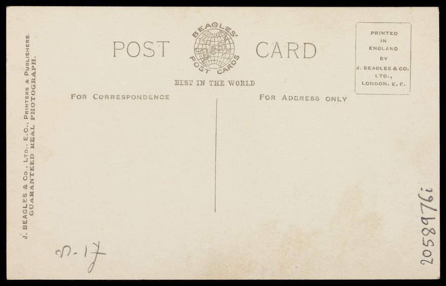 Fred Barnes. Photographic postcard, 19--.