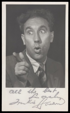 Frankie Howerd. Photograph, 195-.