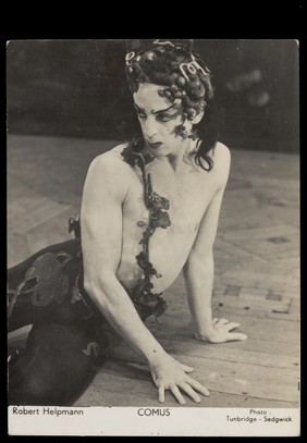 Robert Helpmann as Comus. Photograph, 194-.