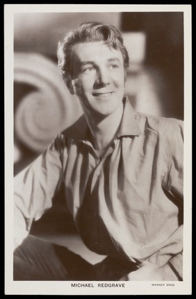 Michael Redgrave. Photographic postcard, 193-.