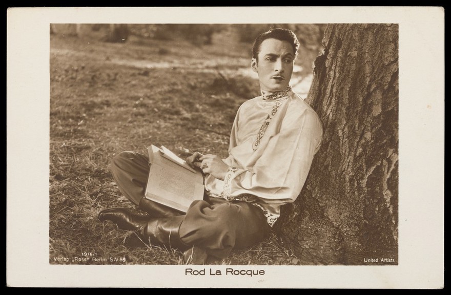 Rod La Rocque. Photographic postcard, 192-.