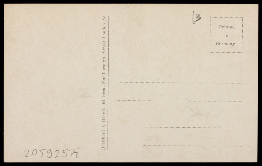 Reynaldo Hahn. Photographic postcard by H. Manuel, 190-.