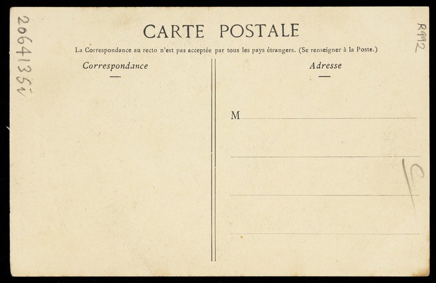 M. de Sternac in drag as a geisha. Process print, ca. 1901.