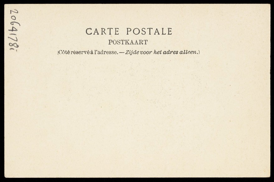 Henri Defreyn in drag as a geisha. Process print after G. Dupont, 19--.