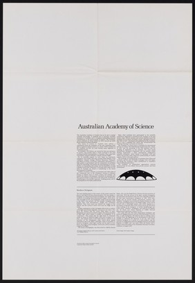 Australian Academy of Science : rainbow hologram / Photograph and text: Margaret Benyon.