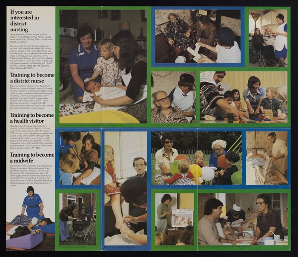Community care : nursing, midwifery and health visiting / prepared for the Department of Health and Social Security by the Central Office of Information.