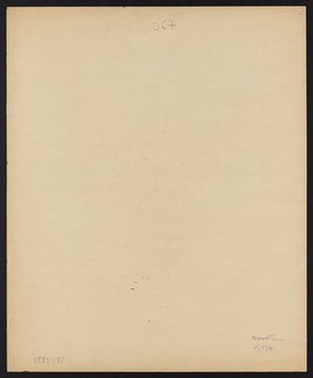 A woman crucified on a Y-shaped cross. Watercolour by M. Bishop, 1958.