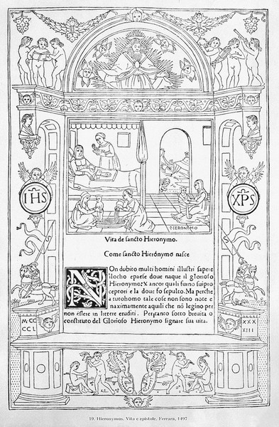 Mediaeval nursing, from Vita e epistole, 1497