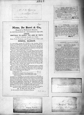 Dental memoranda / collected by T. Purland (1844).