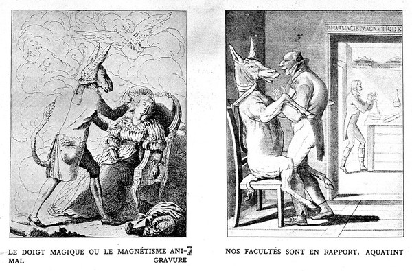 Caricature of mesmerism.