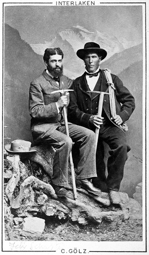 view portrait of Felix Schuster with guide at Interlaken