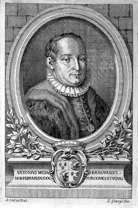 De vita Antonii Musae Brasavoli commentarius historico-medico-criticus / ex ipsius operibus erutus. Ab Aloysio Francisco Castellani.